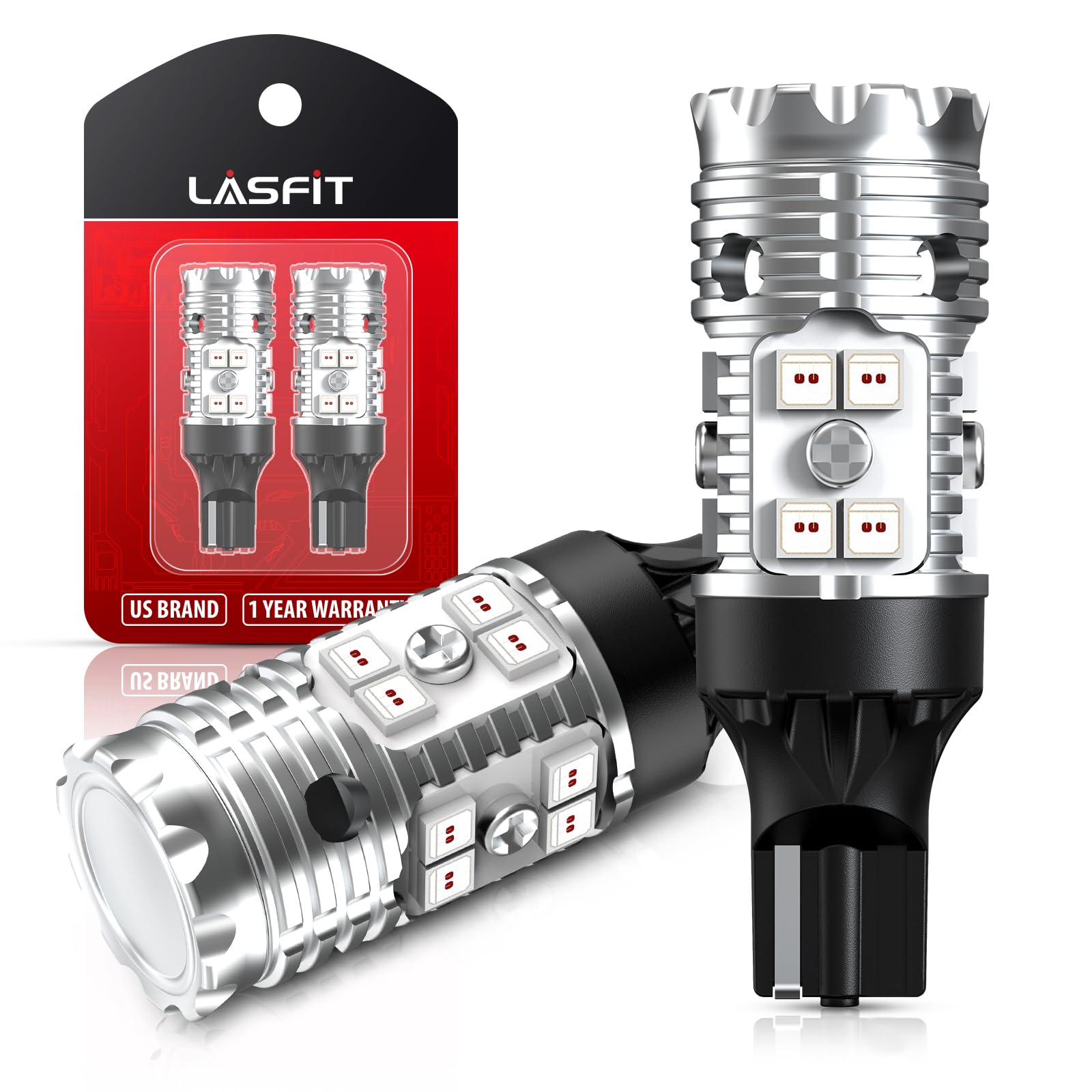 LASFIT 921 red LED 3rd brake light for Ram 1500 improves brake visibility.