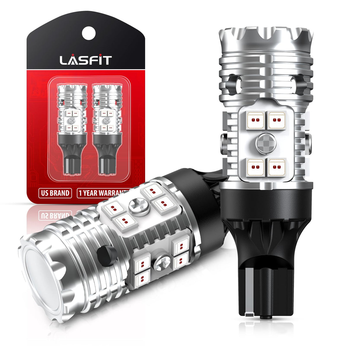 LASFIT 921 red LED 3rd brake light for Ram 1500 improves brake visibility.