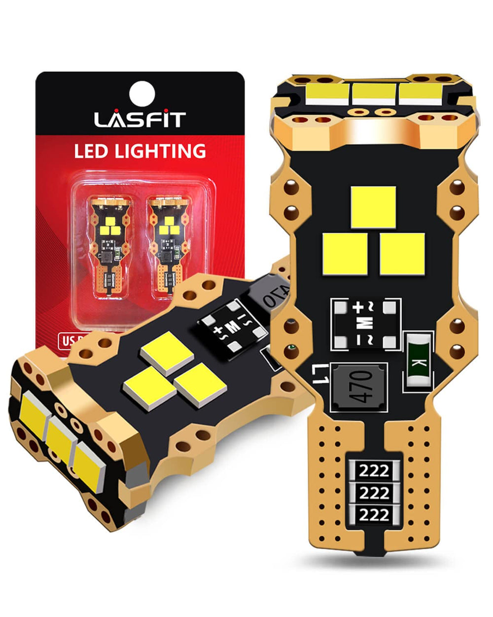 LASFIT 921 reverse light mounted on car showing clear rear visibility