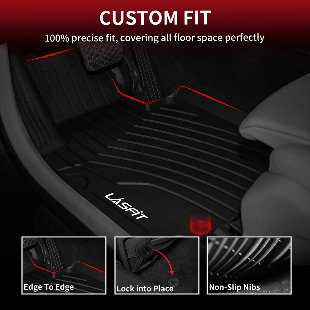 All-weather TPE mats shield floors from dirt, mud, salt, rain, and heat.