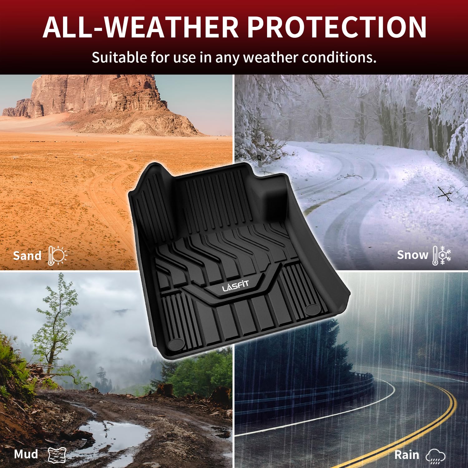 LASFIT Altima floor liners provide durable, long-lasting protection for daily use.