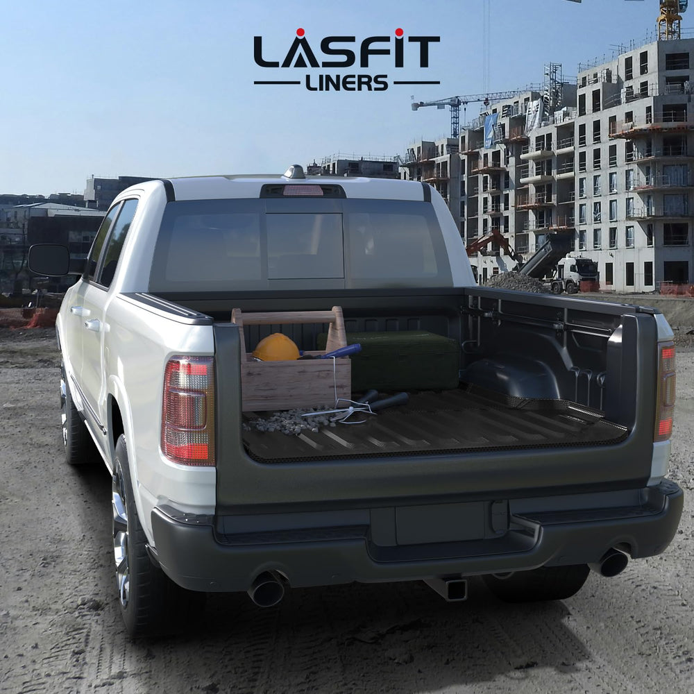 LASFIT all-weather guard protects the truck bed from elements.