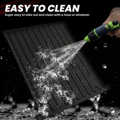 LASFIT all-weather bed mat withstands dirt, mud, snow, and heat across seasons.