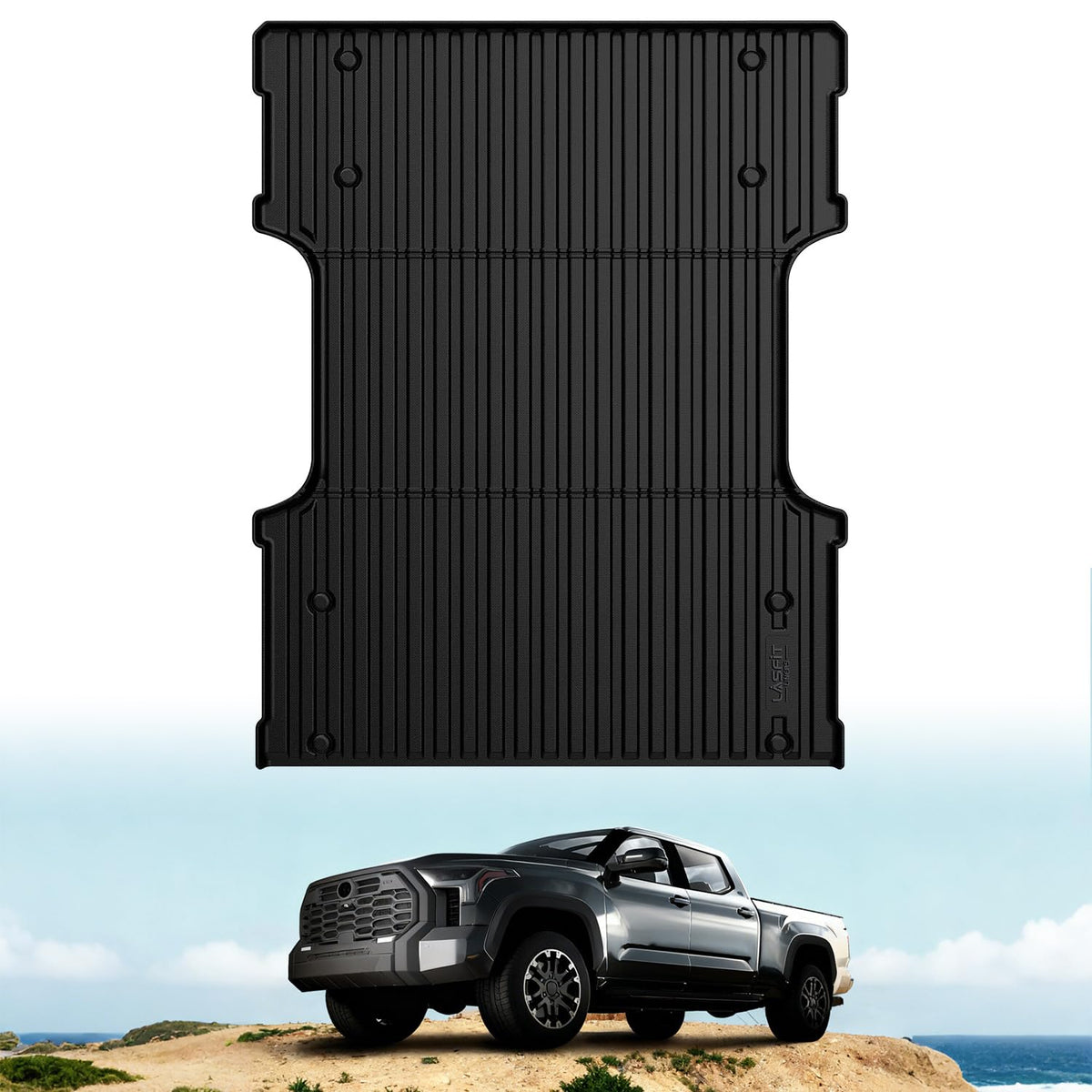 LASFIT bed mat for Toyota Tundra 6.5ft—precise fit and full bed protection.