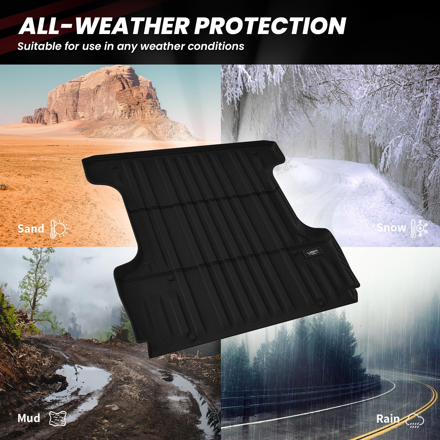 LASFIT bed mat is easy to install and remove for cleaning