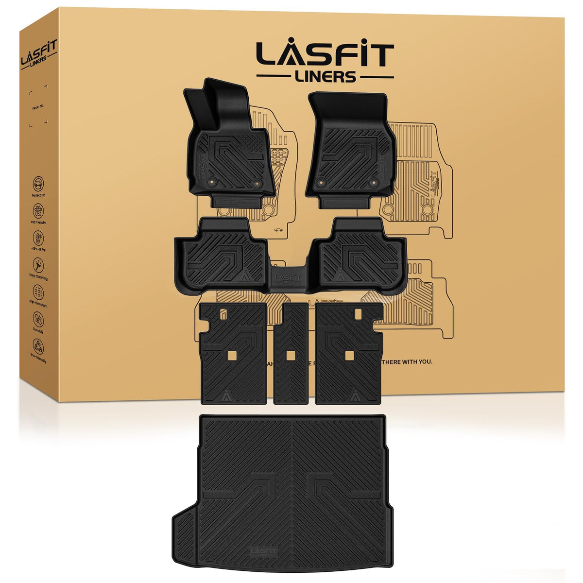 LASFIT floor mats for BMW X3 2025–2026 with precise fit and all-weather protection.