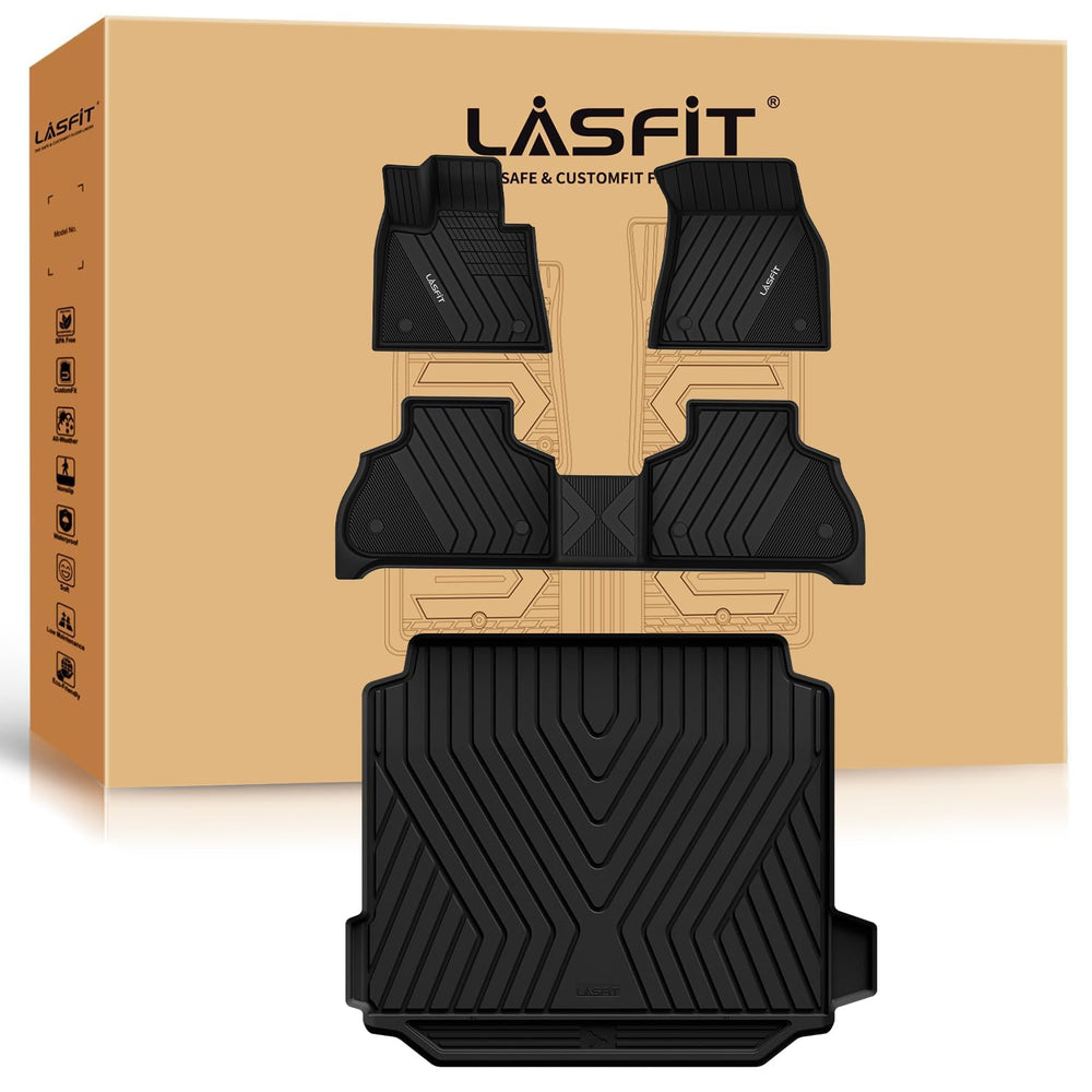 LASFIT BMW X5 front floor mats in black for a precise fit and protection