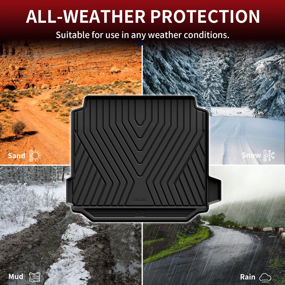 LASFIT trunk mat uses elastic TPE for a soft touch and durability.