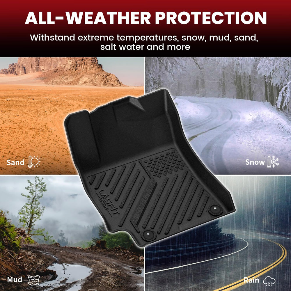 LASFIT all-weather protection shields Elantra from mud, snow, rain, and sand.