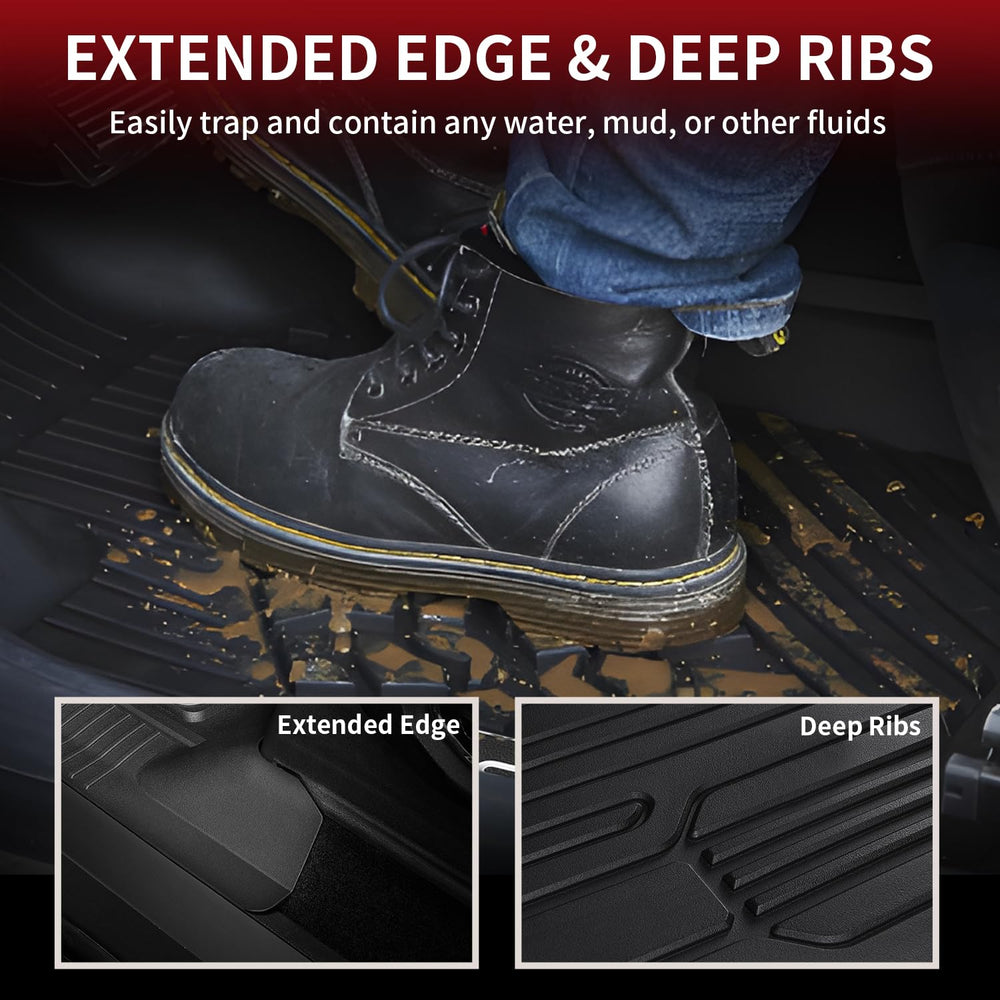 LASFIT rear mats for F-150 without fold-flat storage prevent wear.