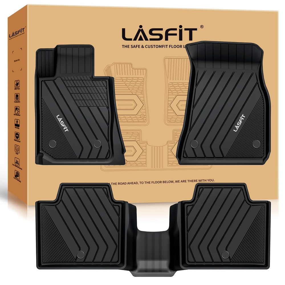 LASFIT floor mats for BMW G20 front and rear protect against spills and dirt