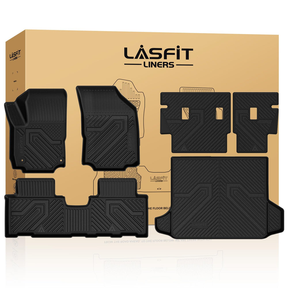 LASFIT floor mats custom fit for Chevy Equinox and GMC Terrain protect interior from dirt.