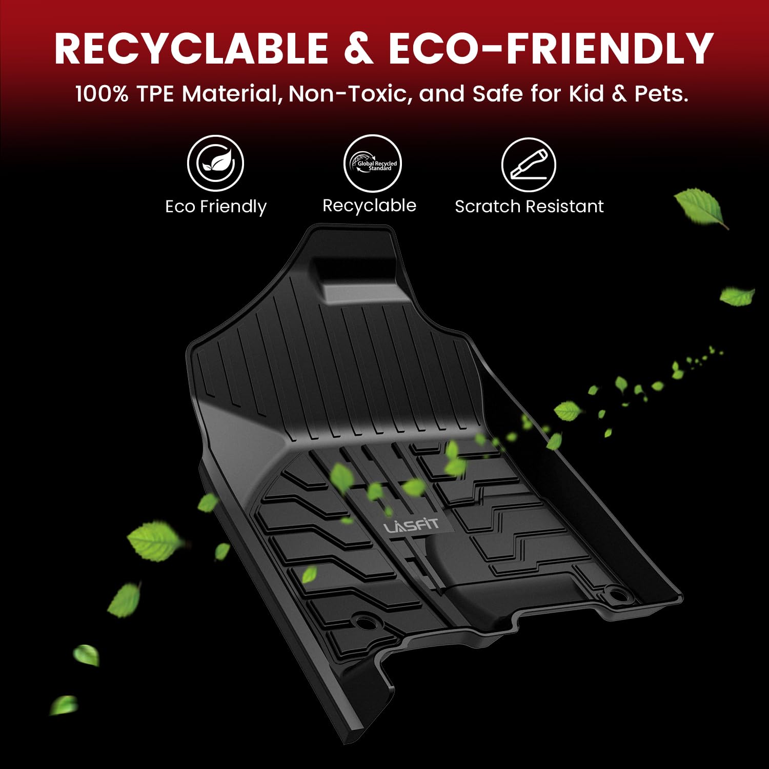 LASFIT mats easy to clean with hose or wipe