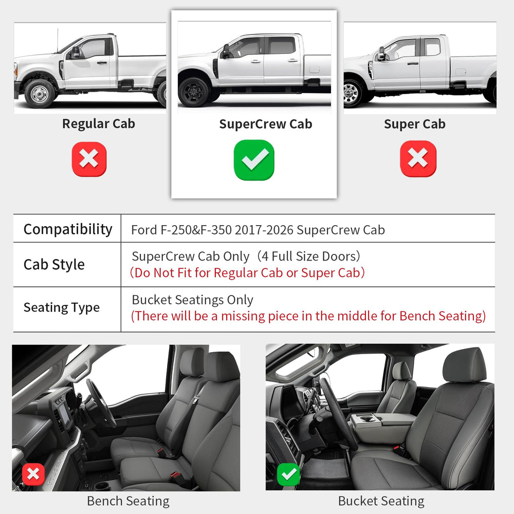 LASFIT Ford F-Series second-row mats with fold-flat storage keep cargo organized.
