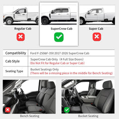 LASFIT Ford F-Series second-row mats with fold-flat storage keep cargo organized.