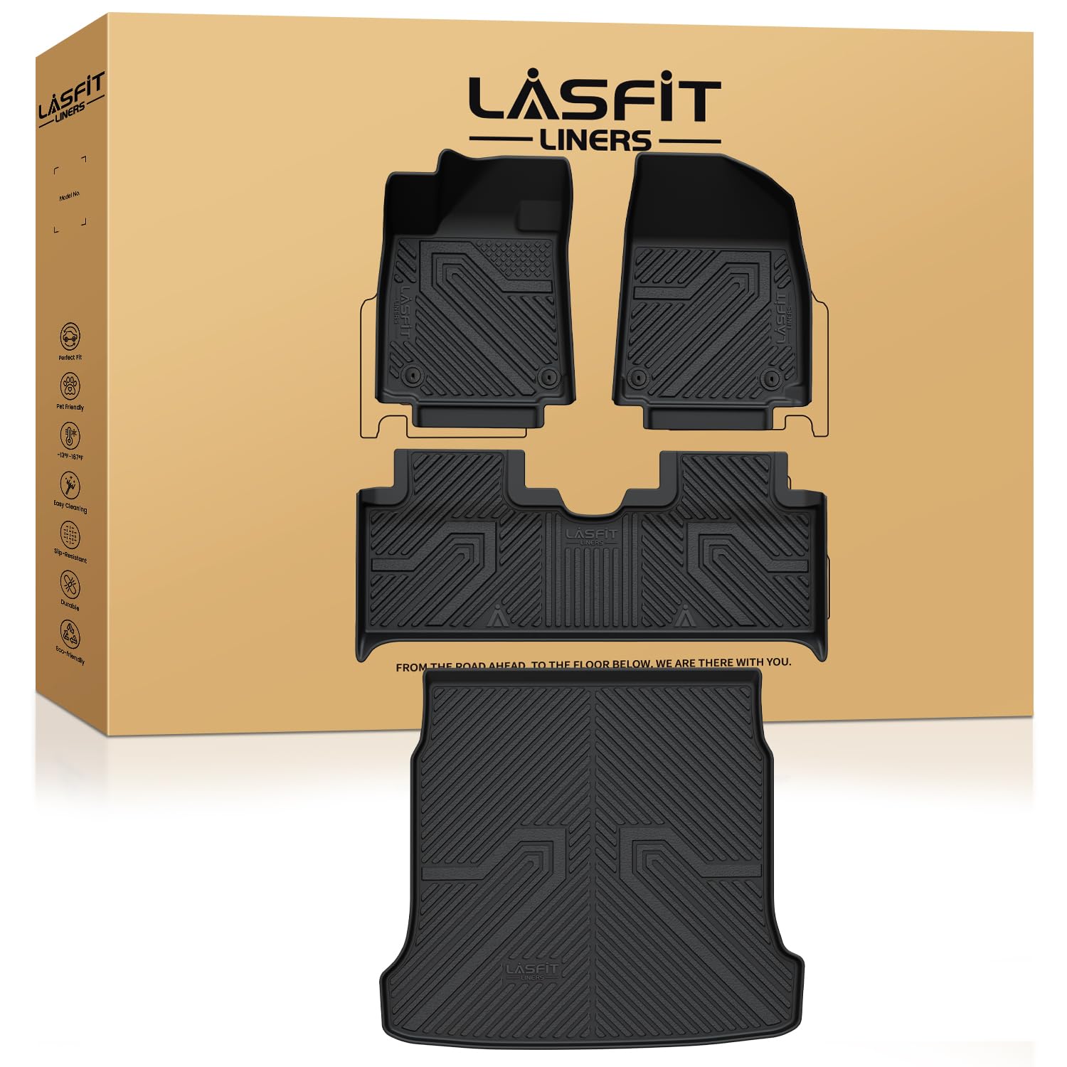LASFIT floor mats for Hyundai Ioniq 6 provide precise fit and full coverage.