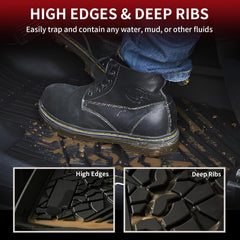 LASFIT floor mats for Jeep Grand Cherokee – driver area coverage built to last and resist curling.