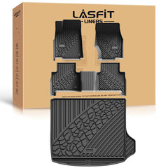 LASFIT floor mats edge-to-edge fit for Jeep Grand Cherokee WL with durable protection