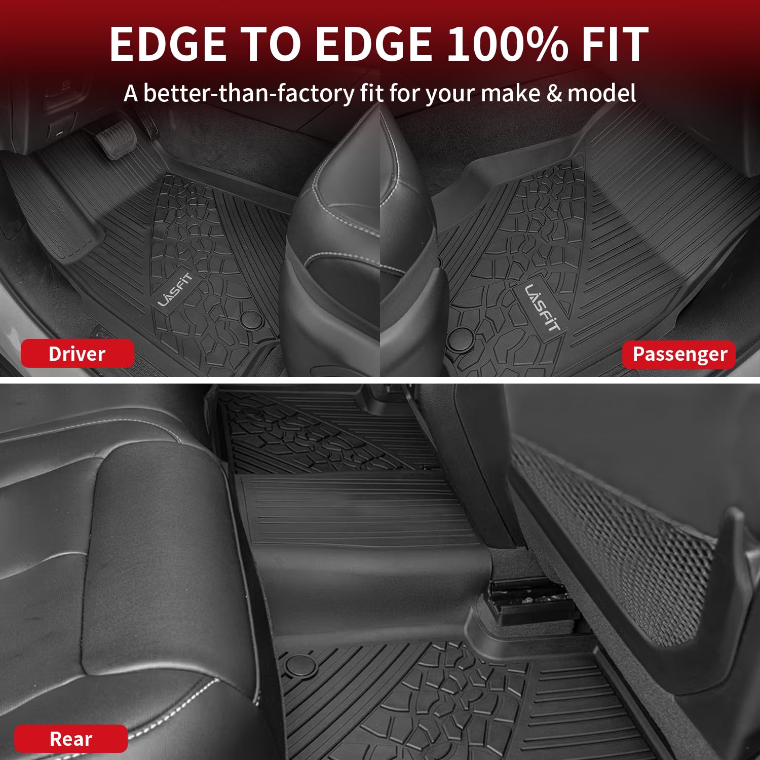LASFIT WL floor mats with TPE soft touch and non-slip grip