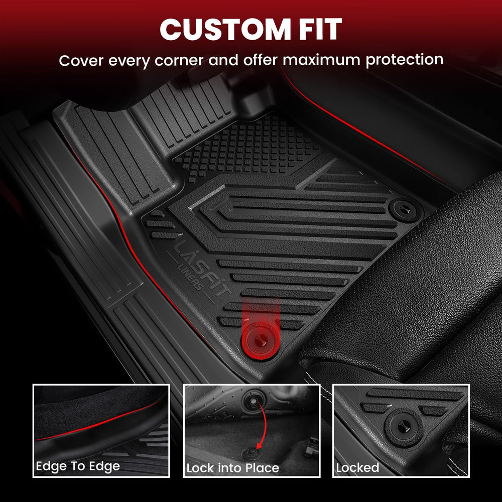LASFIT Kia Optima front floor mats guard against mud and wear.