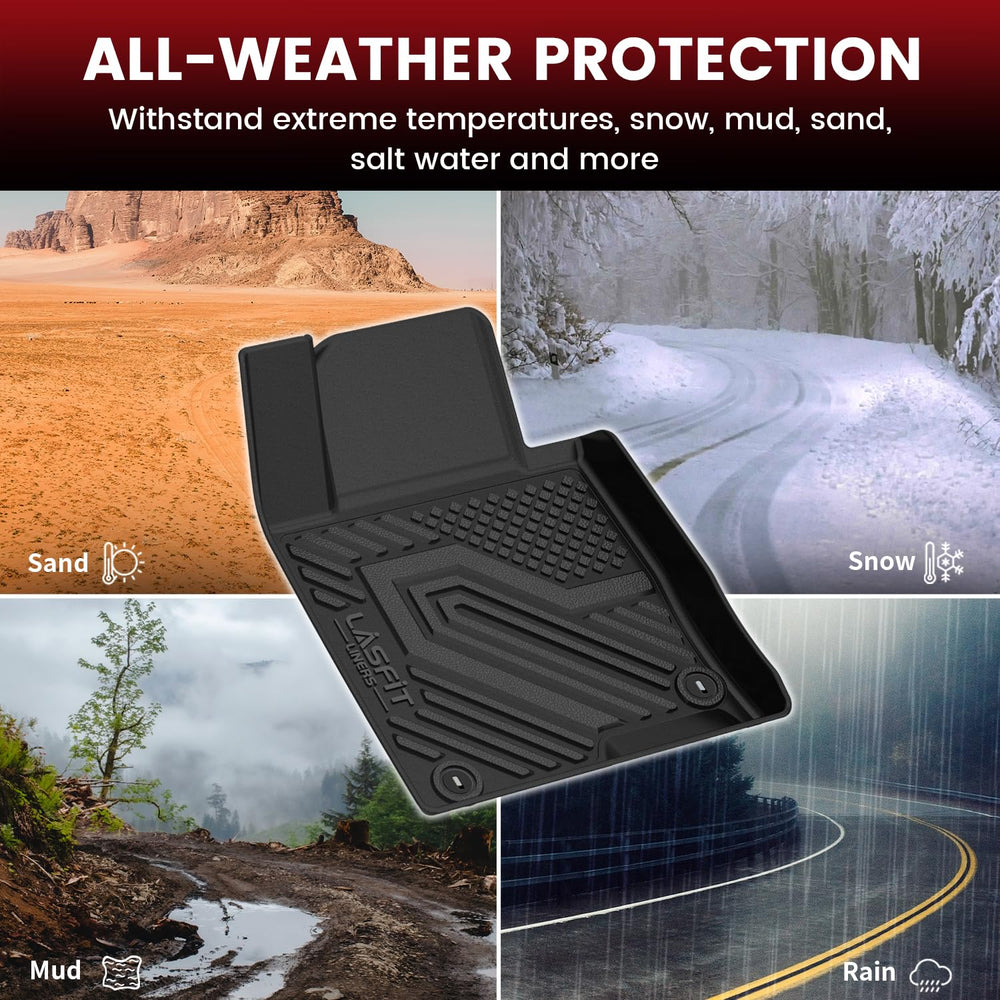 LASFIT floor mats feature anti-slip studs for safer footing.