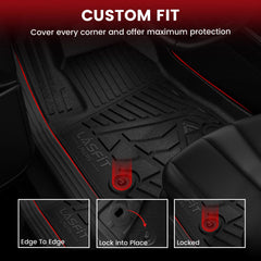 LASFIT floor mats use recyclable TPE for a soft touch and safe driving surface.