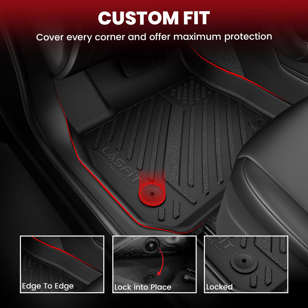 LASFIT Ioniq 5 2nd-row mats guarding passengers' area