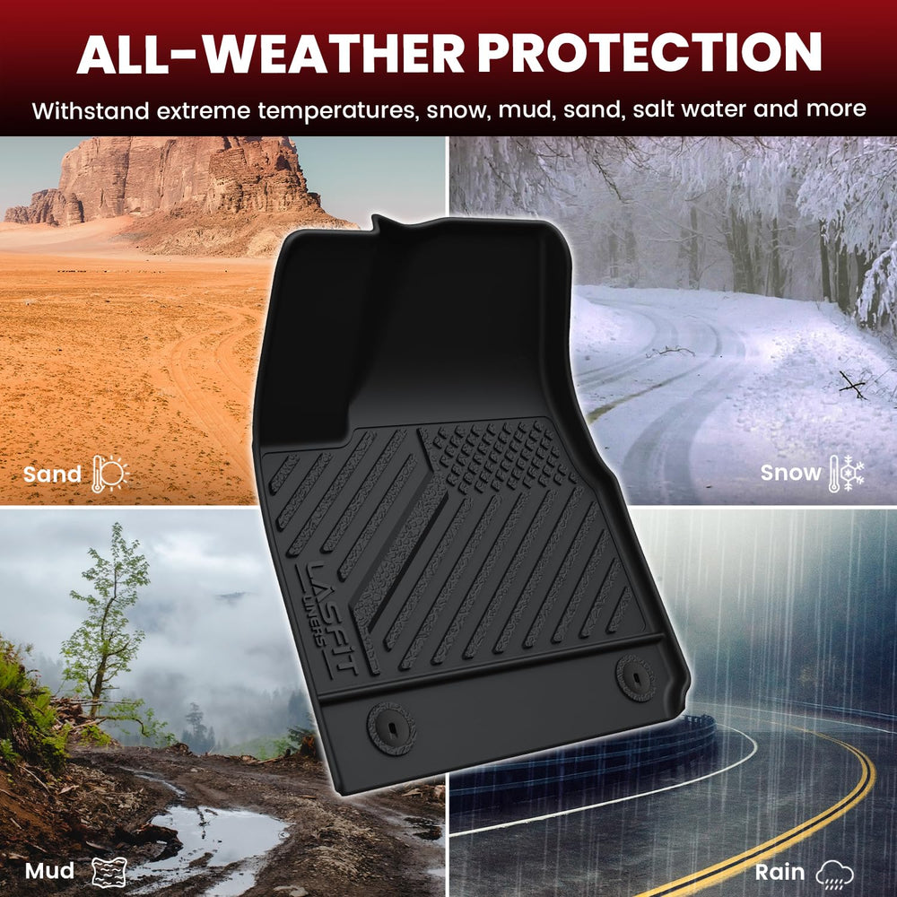 LASFIT raised edge design containing spills in Ioniq 5 mats