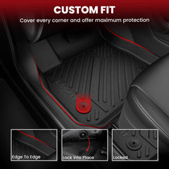 LASFIT Kia K4 2nd row floor mats keeping carpets clean