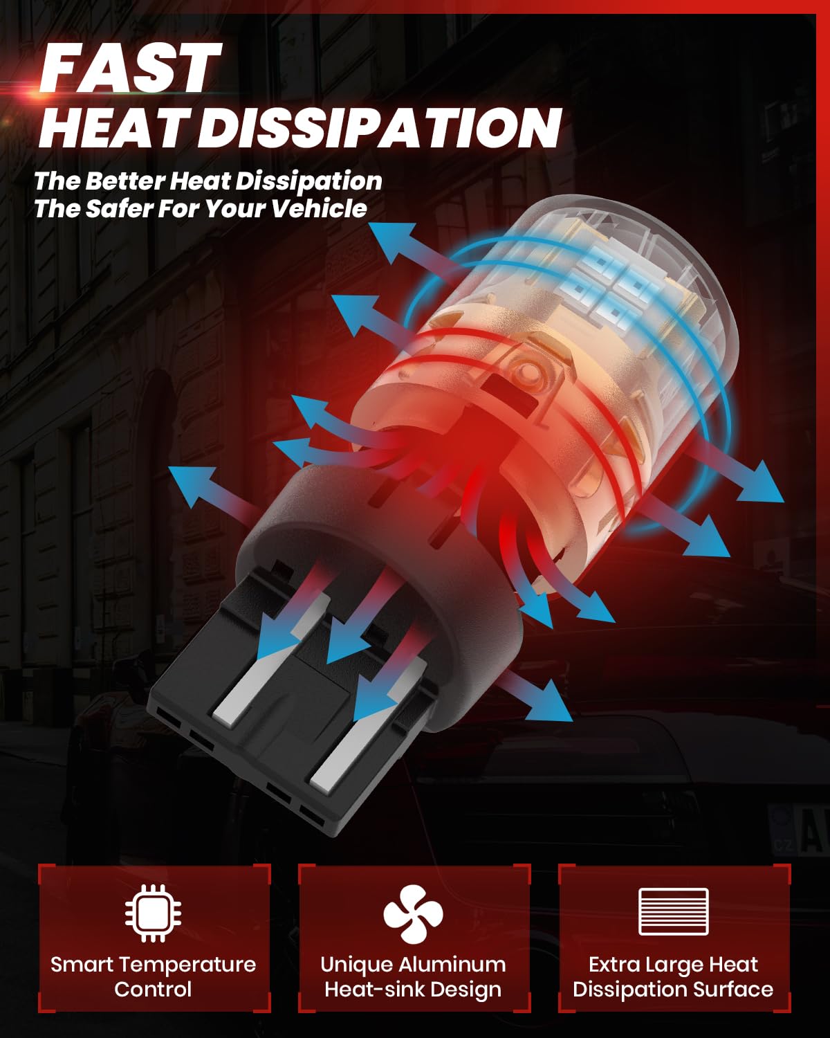 LASFIT L2 uses advanced heat dissipation to maintain brightness.