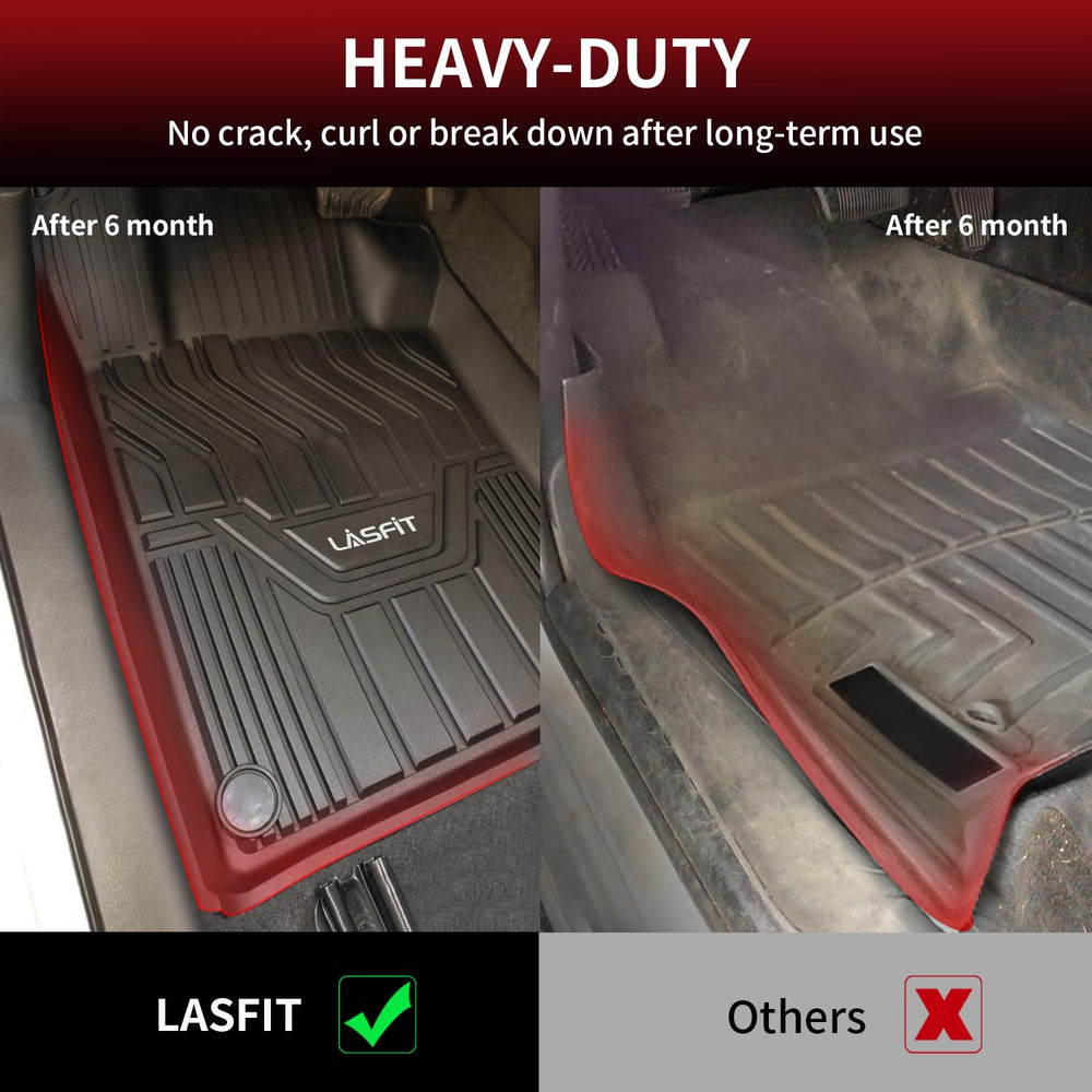 LASFIT raised-edge mats contain spills and debris on Rogue interior