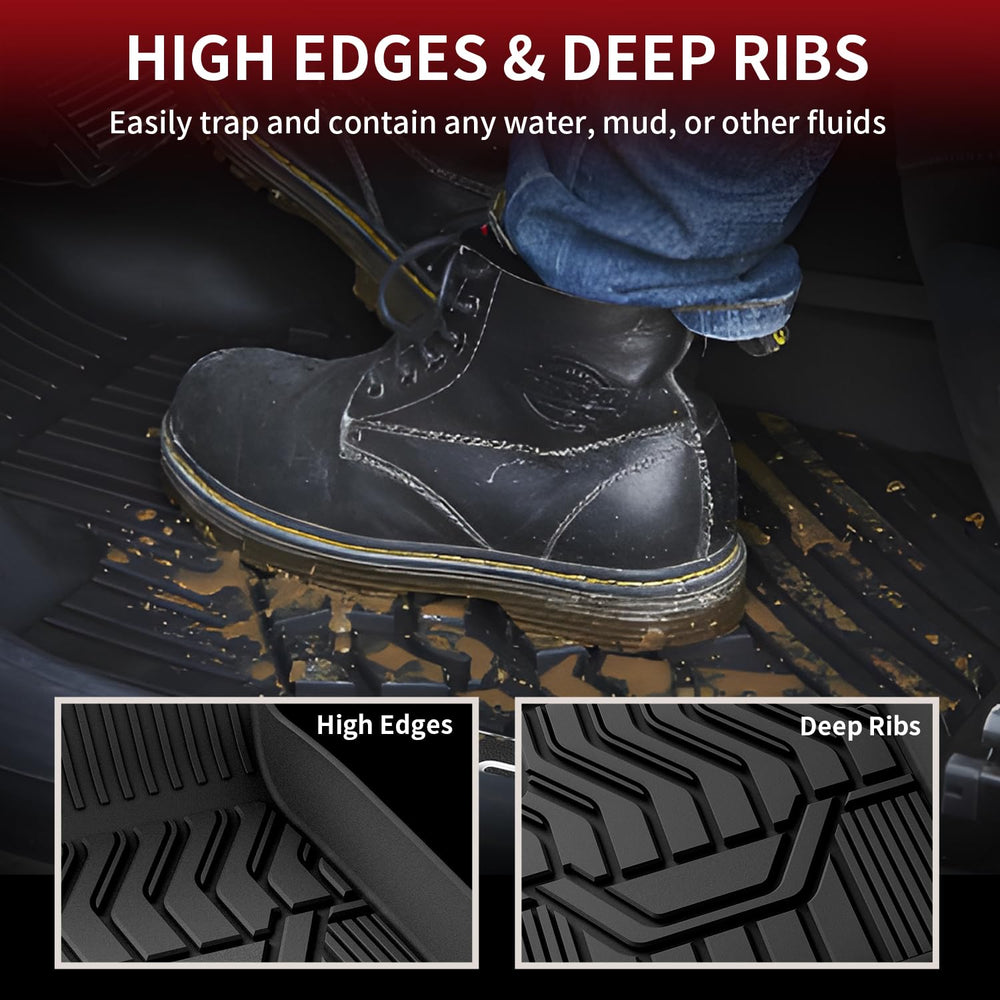 LASFIT floor mats with 3D laser-fit technology ensure precise Rogue alignment