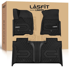 LASFIT floor mats for Silverado/Sierra with rear under-seat storage for organized cargo