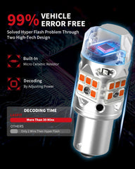 LASFIT T3 1156A canbus-ready bulb prevents hyper flash for most vehicles