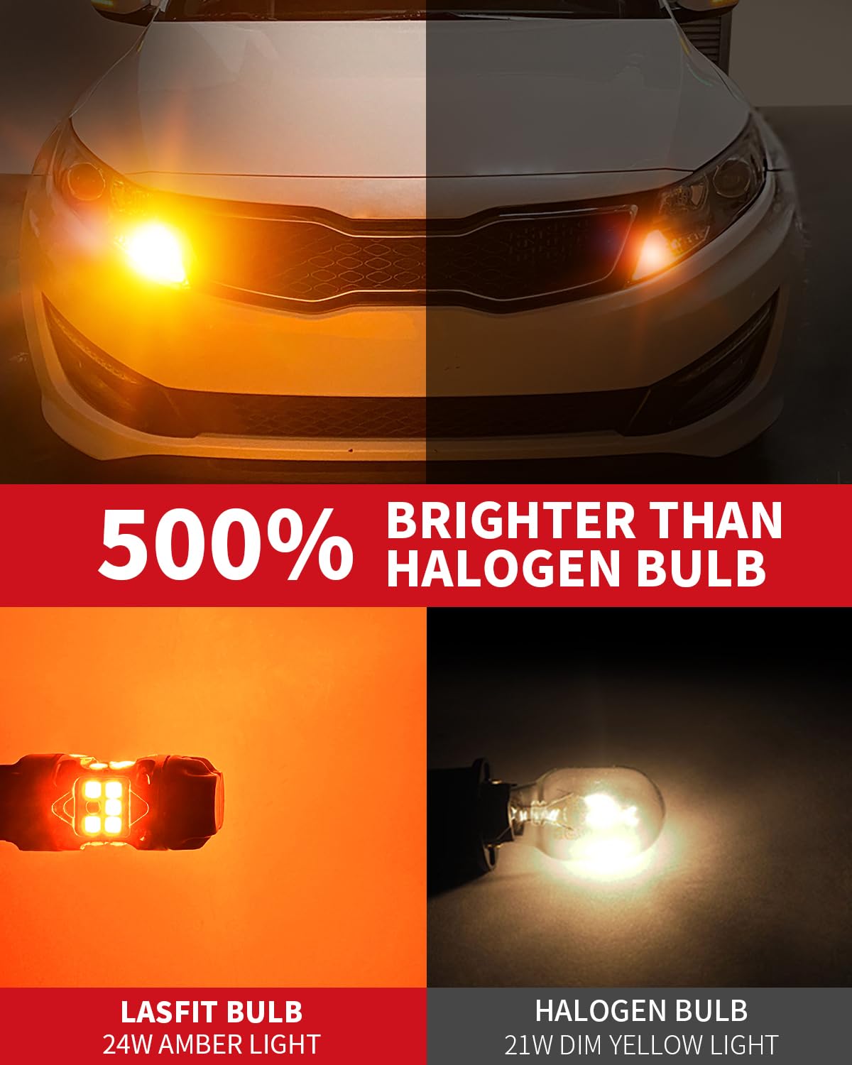 LASFIT T3 4000LM brightness delivers clear visibility for signaling