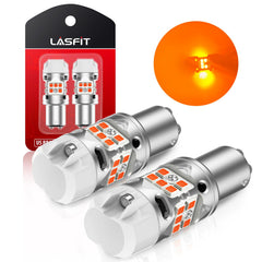 LASFIT T3 amber turn signal front view with uniform glow for visibility