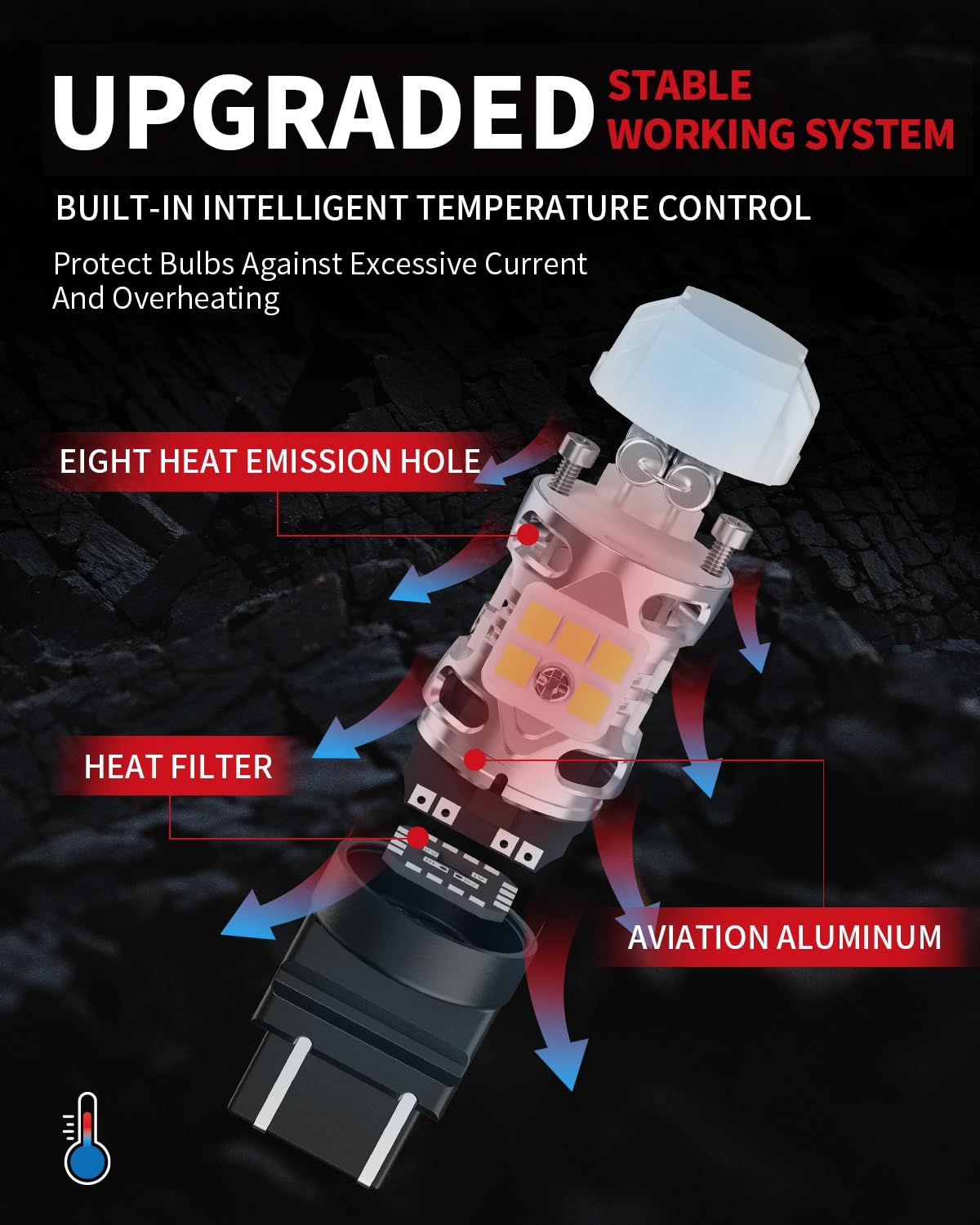 Polarity-sensitive LASFIT WT21W bulb requires correct orientation