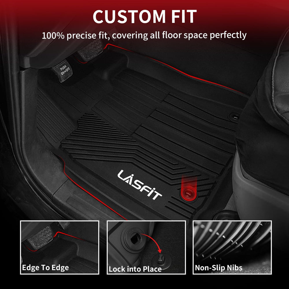 LASFIT Toyota Tundra CrewMax rear mats shield cabin floors after muddy days