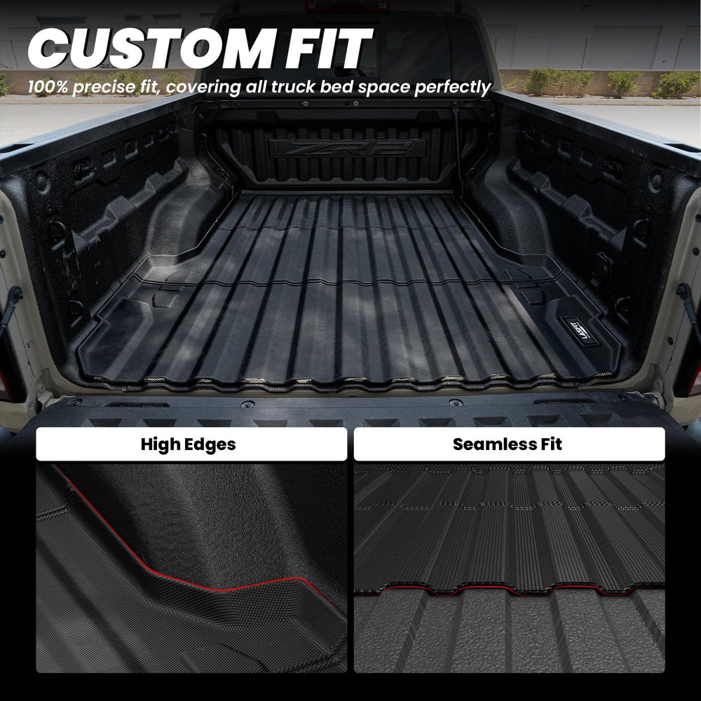 LASFIT bed mat raised edges keeps spills contained in Colorado Canyon