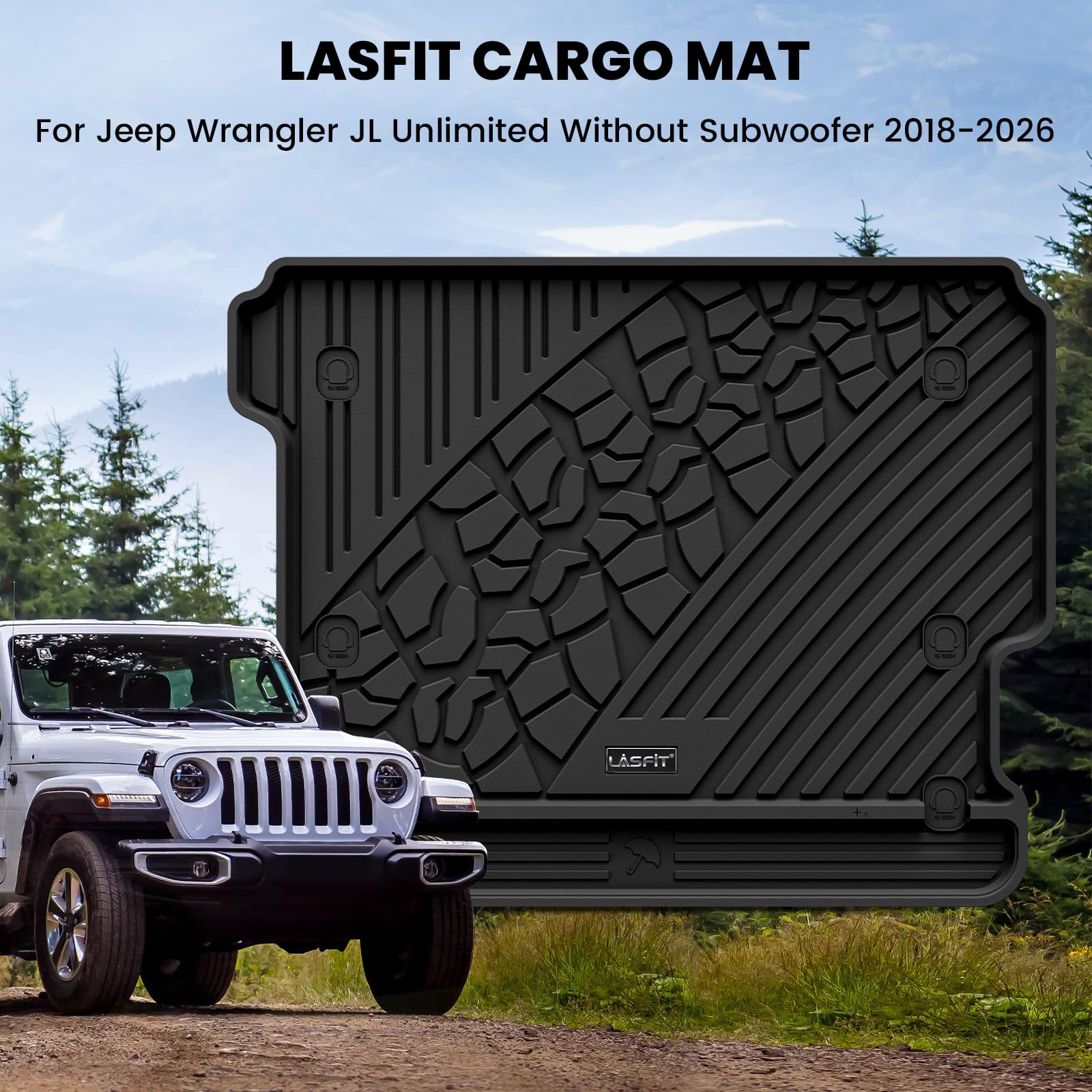 LASFIT durable TPE liner shields against dirt and wear while protecting resale value.