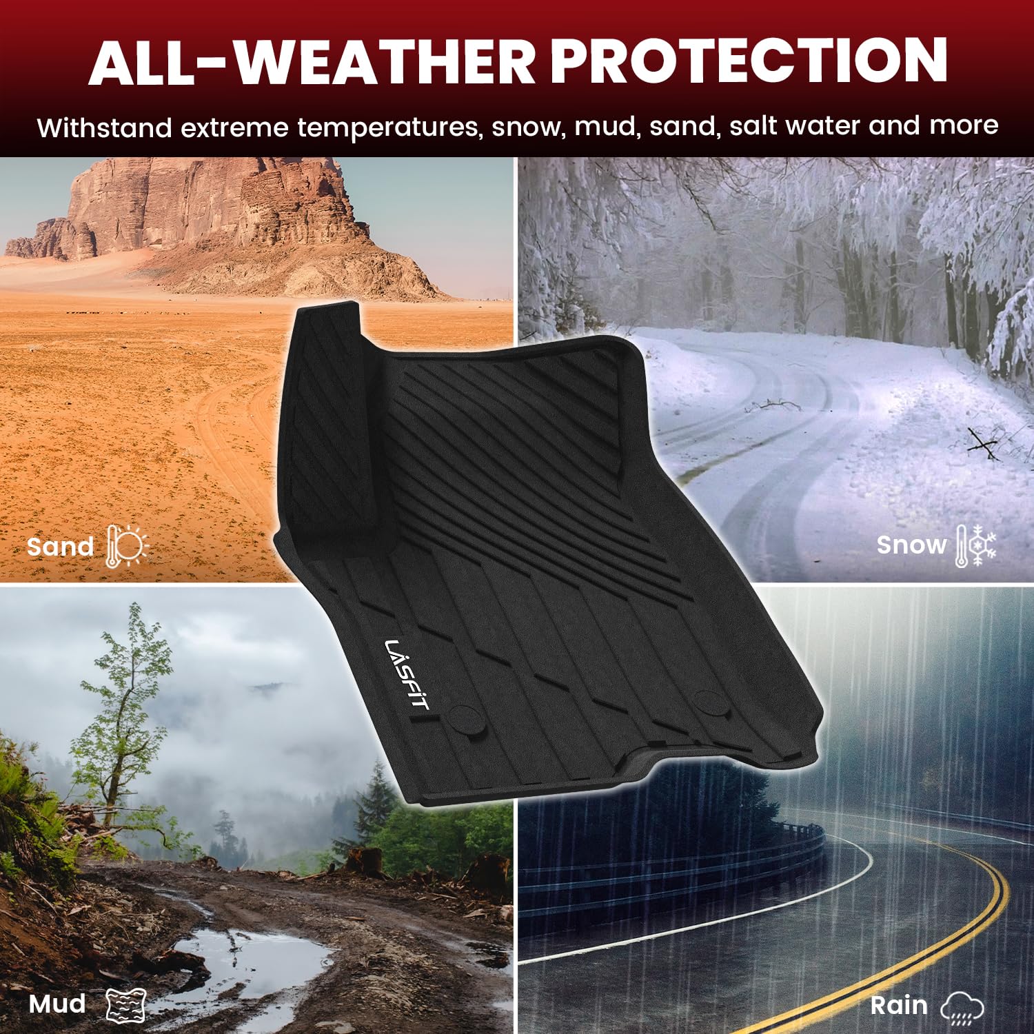 LASFIT vehicle-specific fit for 7-seat SUVs enhances interior protection.