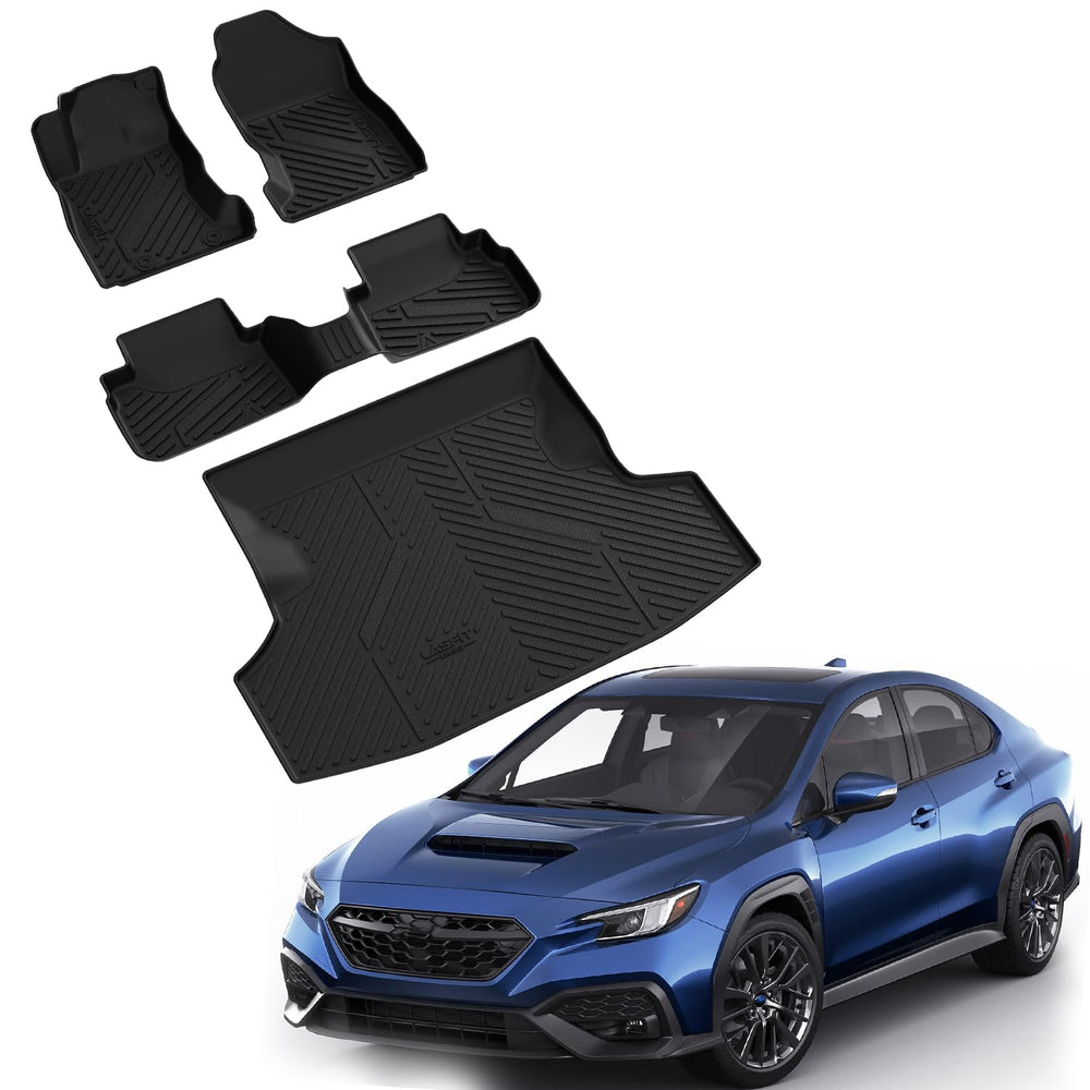 LASFIT WRX floor mats resist curling for a neat interior