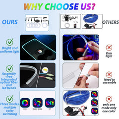 Latamil four flashing modes create dynamic car ambiance.