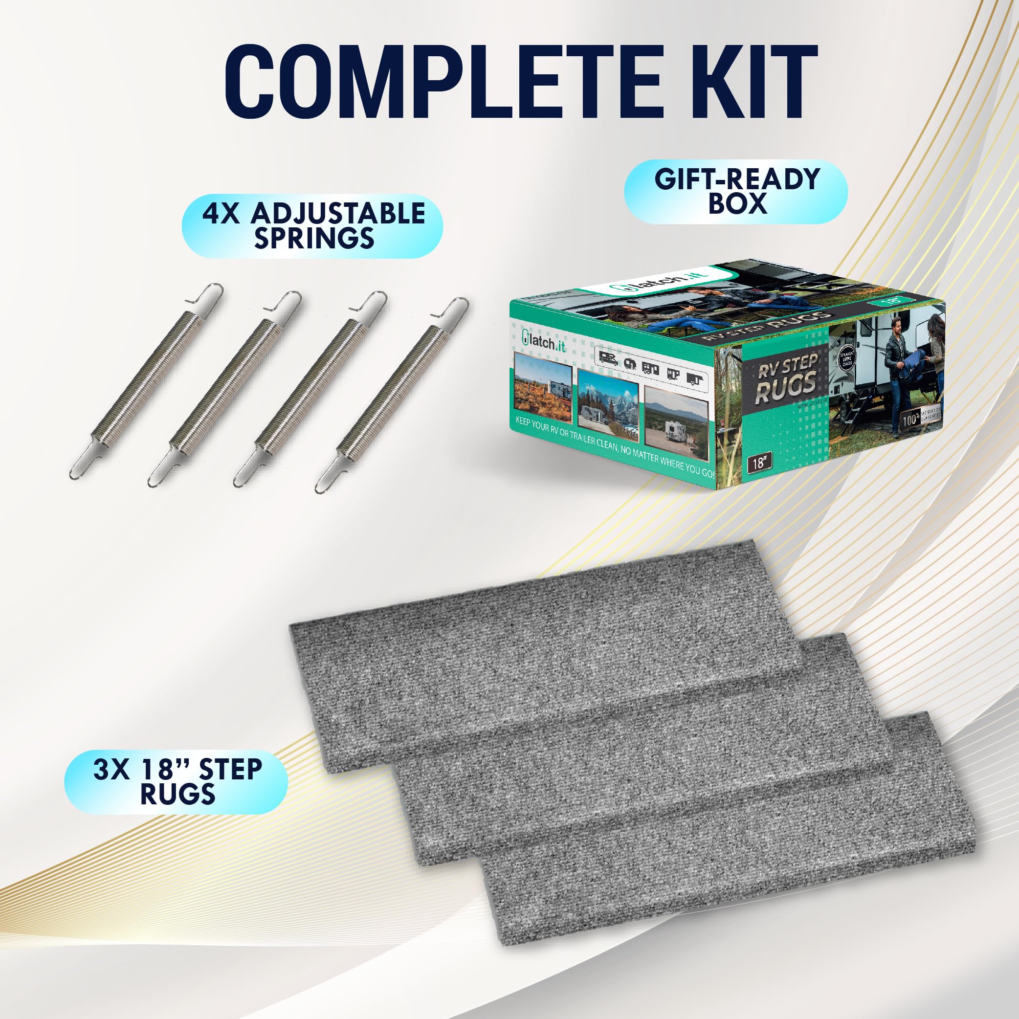 LATCH.IT easy-clean design supports quick soap-and-water maintenance.