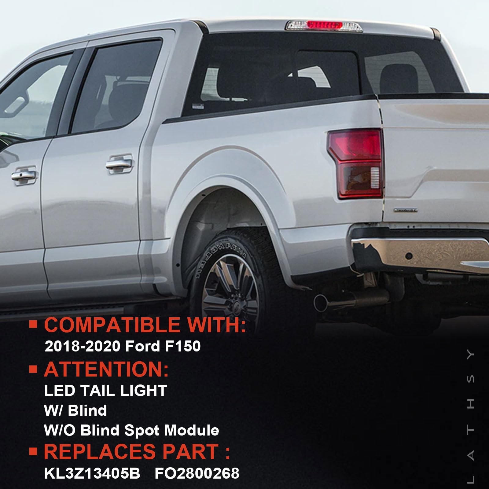 Lathsy F-150 right tail-light brake lamp improves signaling