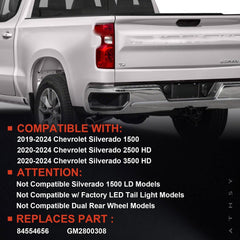 Lathsy halogen tail light Silverado 1500 rear view for clearer signaling