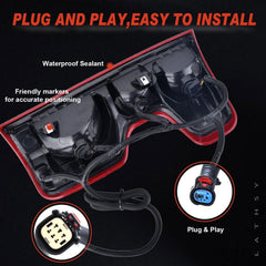 Lathsy halogen tail light waterproof seal reduces fog and moisture