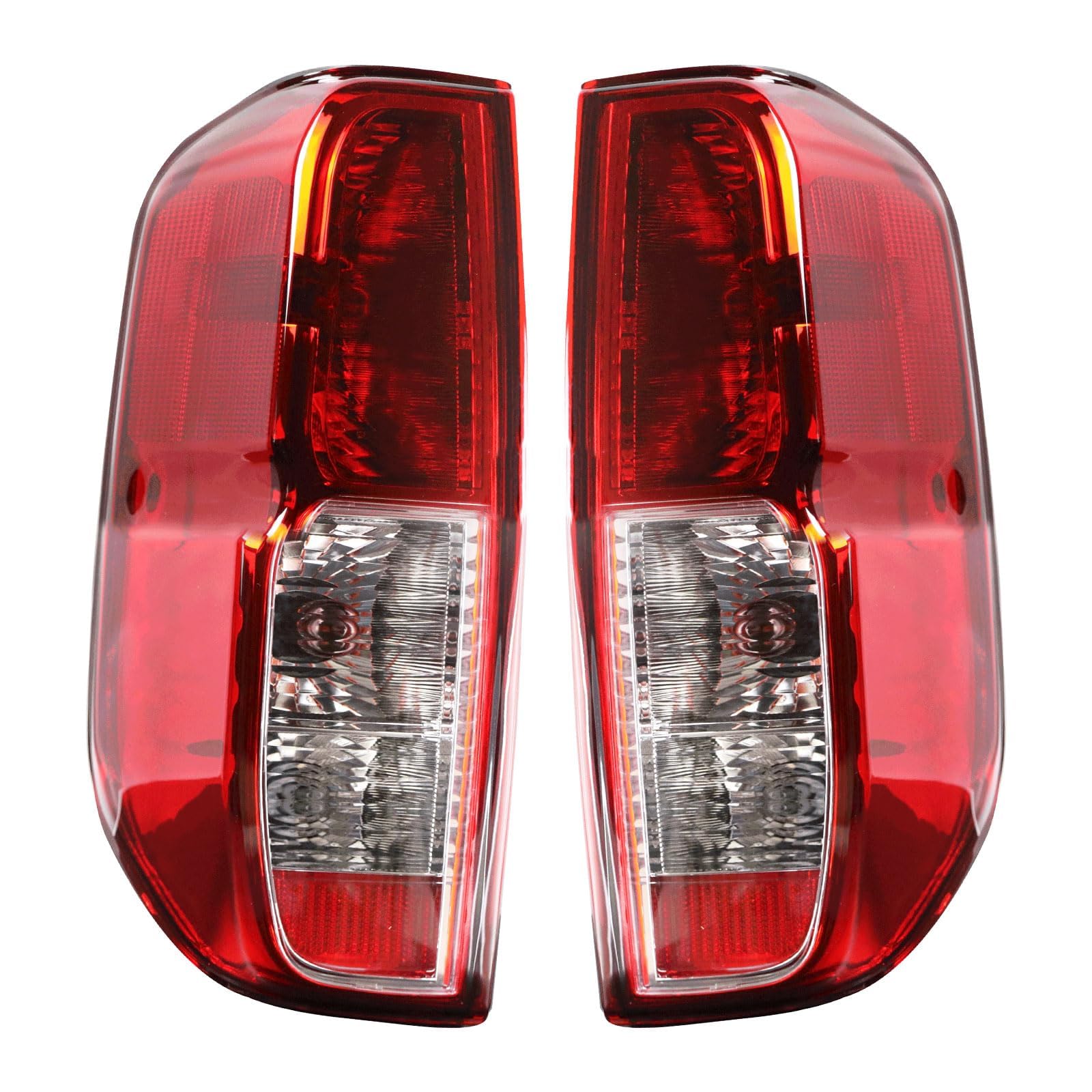 Lathsy Nissan Frontier tail light left with bulbs for quick plug-and-play replacement.