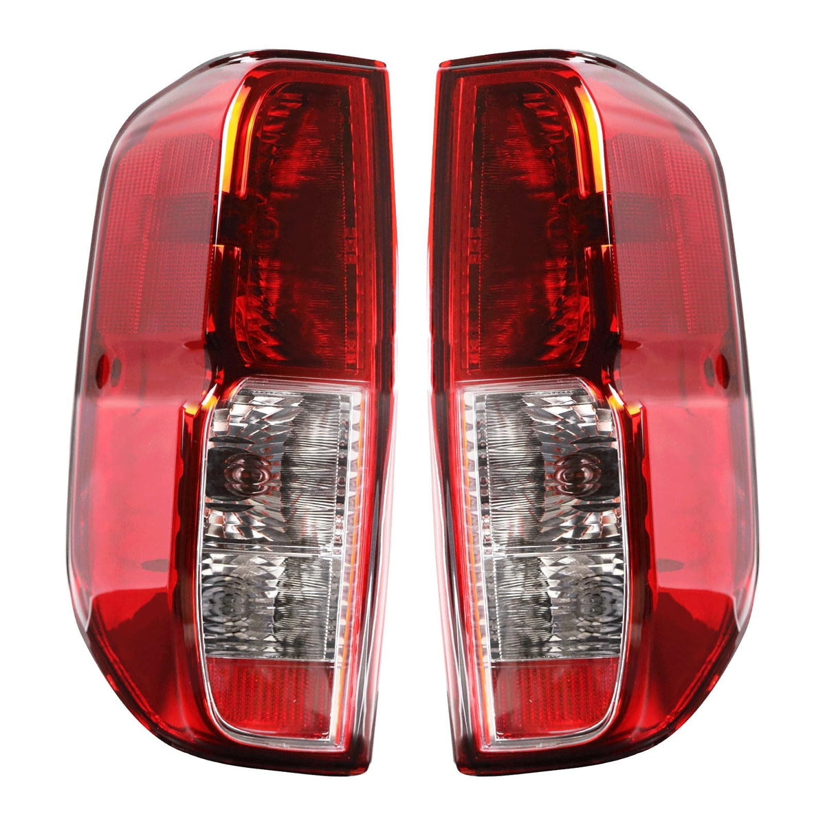 Lathsy Nissan Frontier tail light left with bulbs for quick plug-and-play replacement.