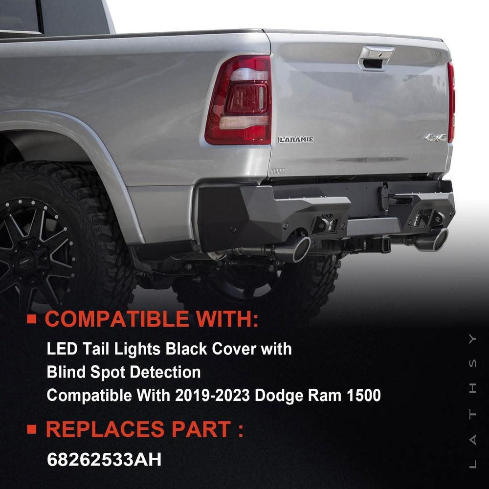 Lathsy Ram 1500 tail light assembly with 68262533AH offers precise-fit replacement on the left side.